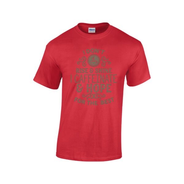 Rise & Shine Unisex Coffee T-Shirt - Caffeinate & Hope - Image 5